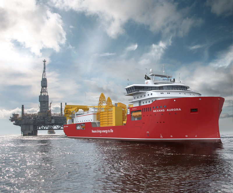 Major deck equipment package for Nexans new Cable Laying Vessel Aurora